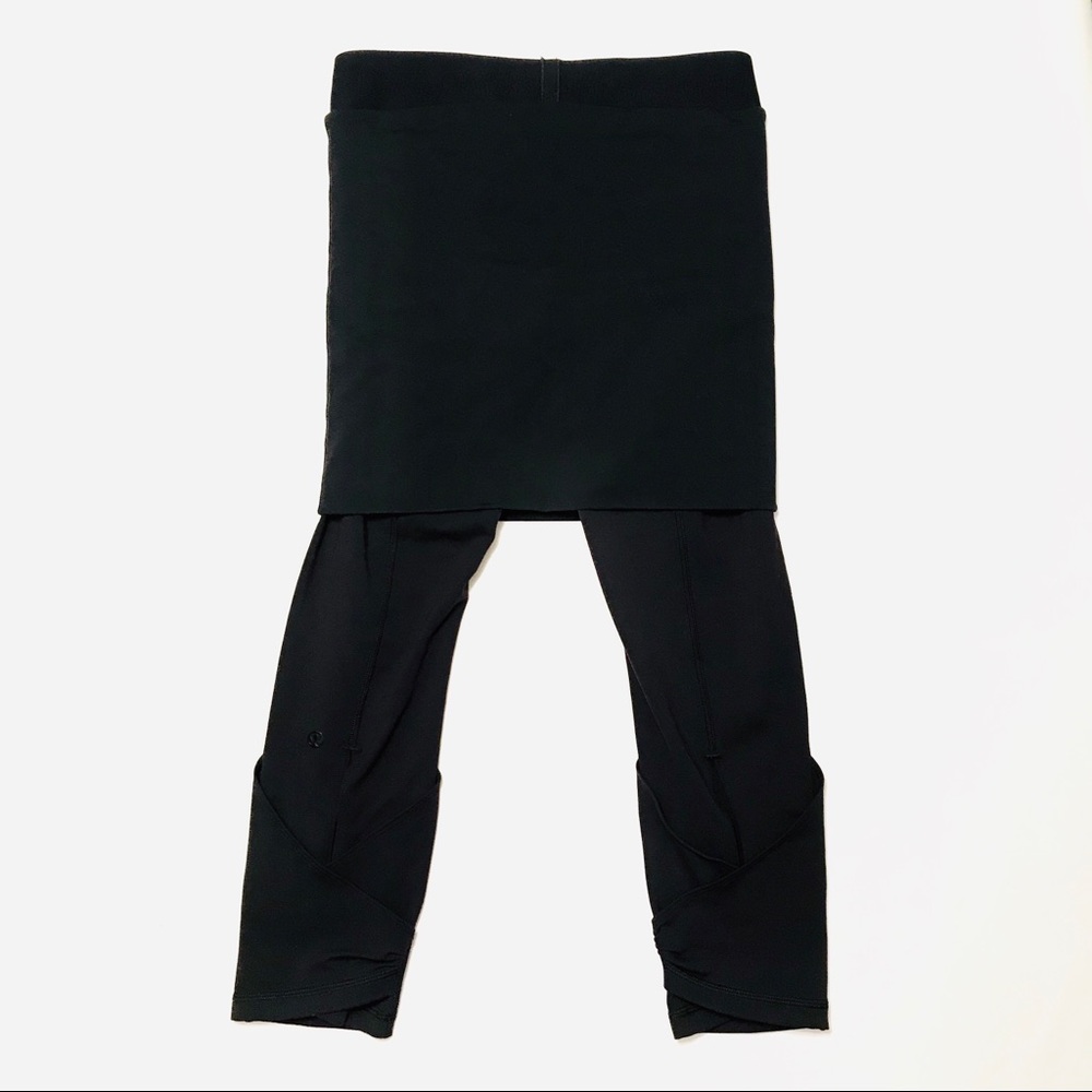 Lululemon Wunder Under Pant Roll Down Dance-Black